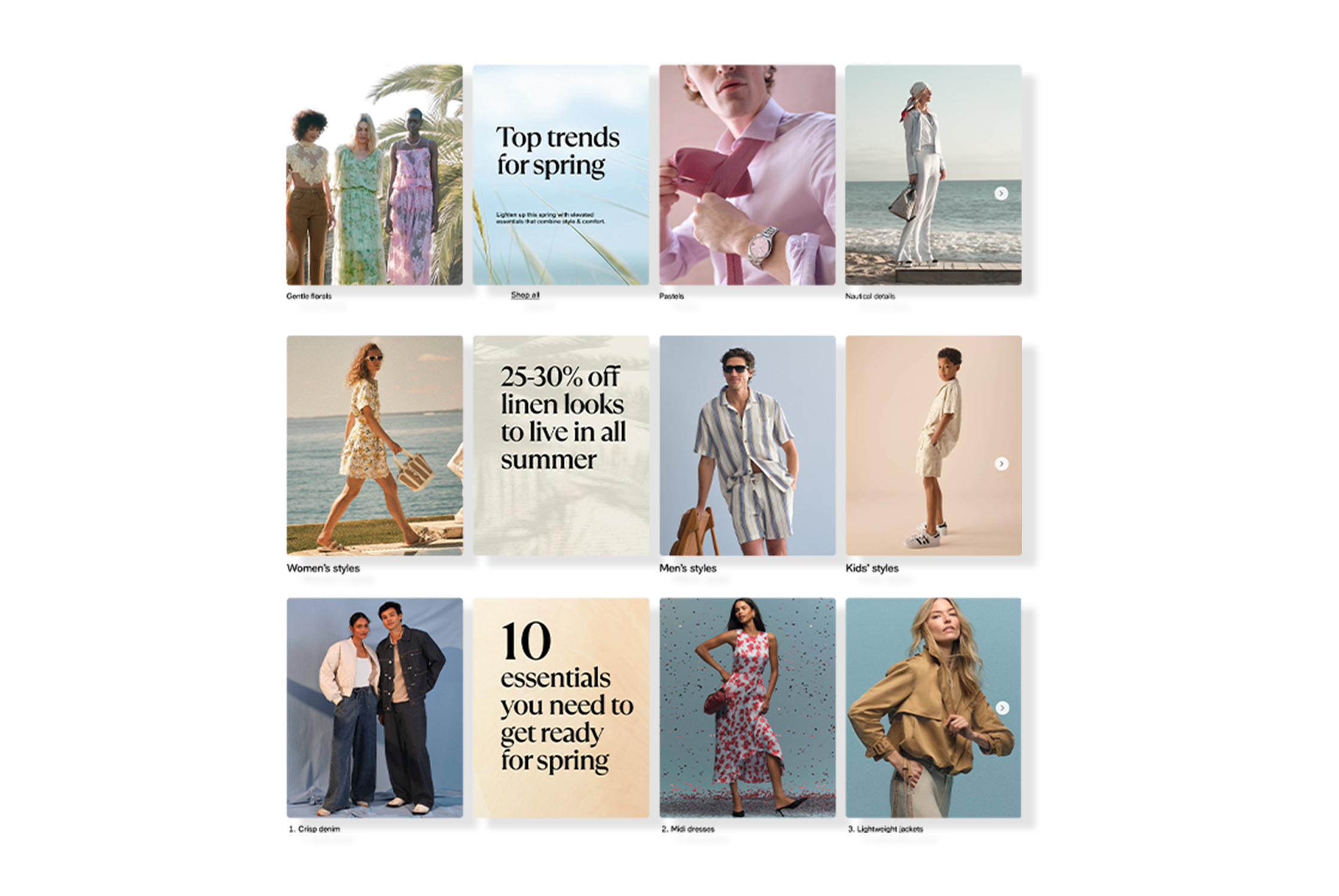 Carousel / Modular Grid template